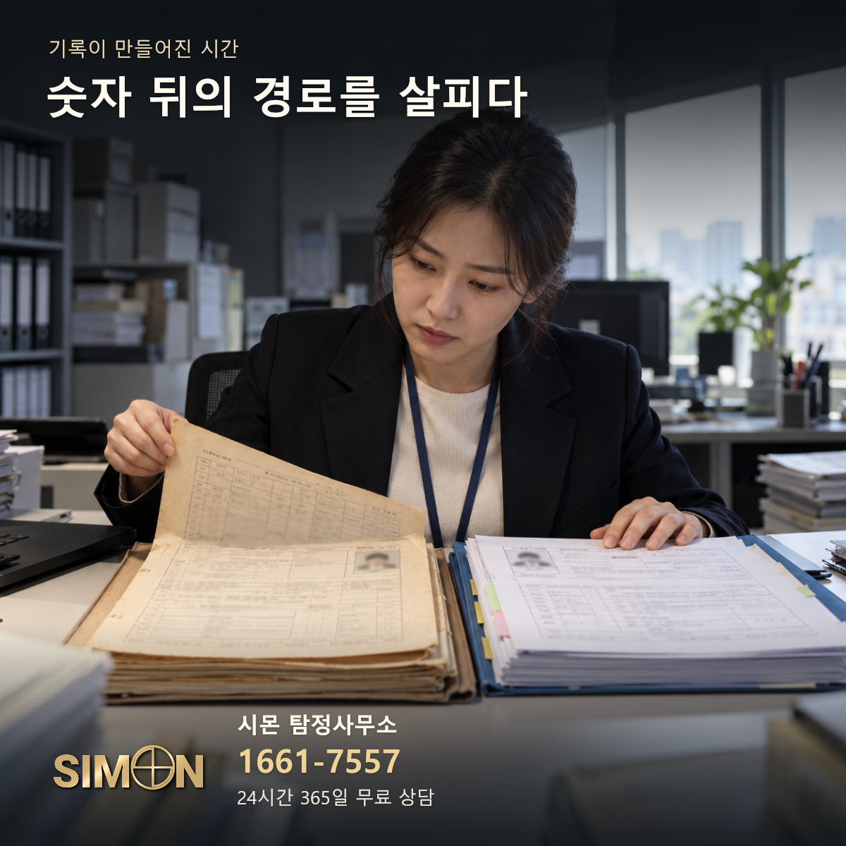 36년 장기실종 가족 상봉의 기록이 만들어진 시간를 설명하는 재구성 장면