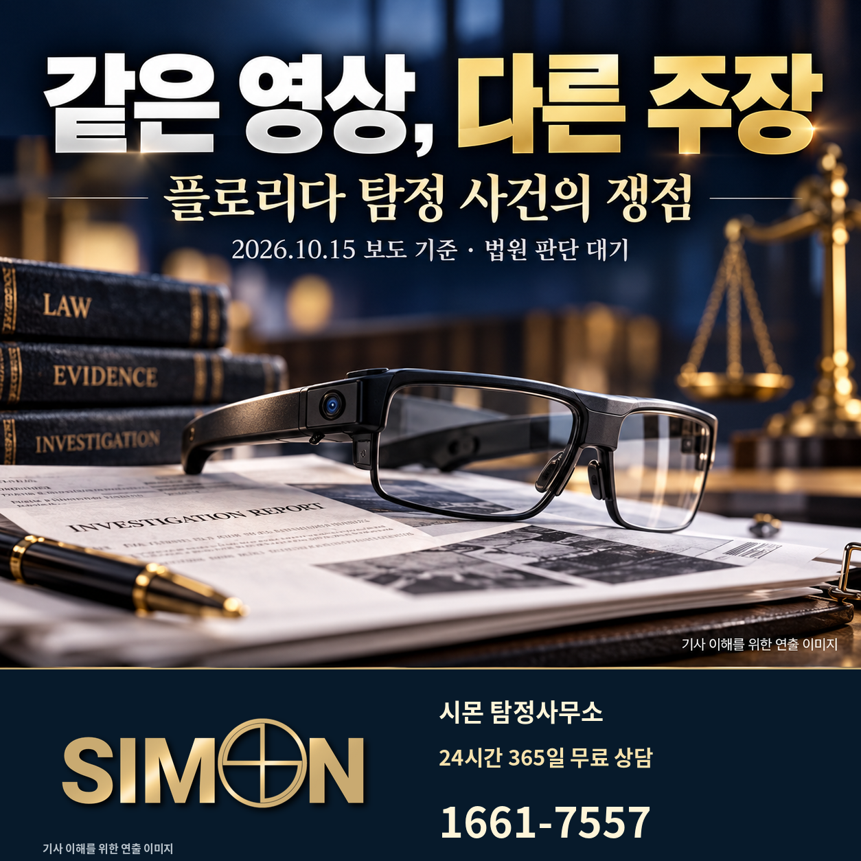 탐정 영상 기록, 플로리다 사건에서 구분할 자료와 판단