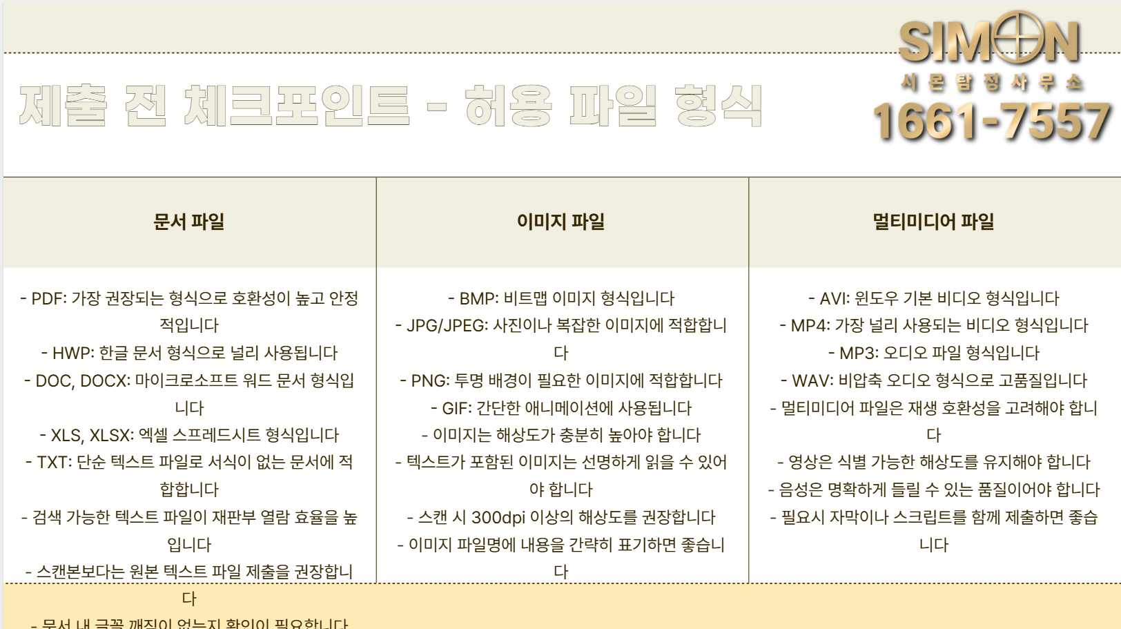 허용 파일 형식